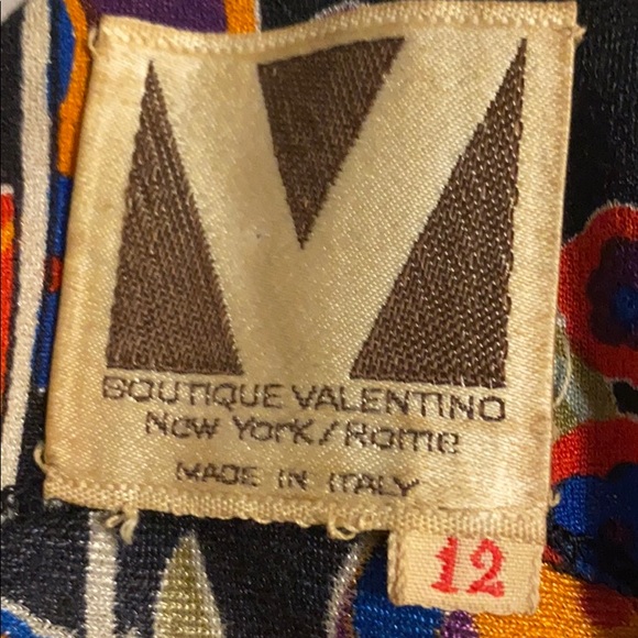 ✨VINTAGE✨Valentino Floral Print Dress, Size 12 - Picture 4 of 4